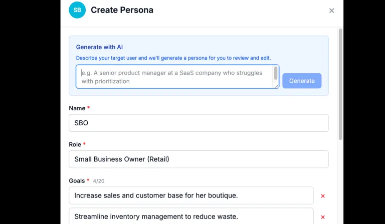 Persona Creation